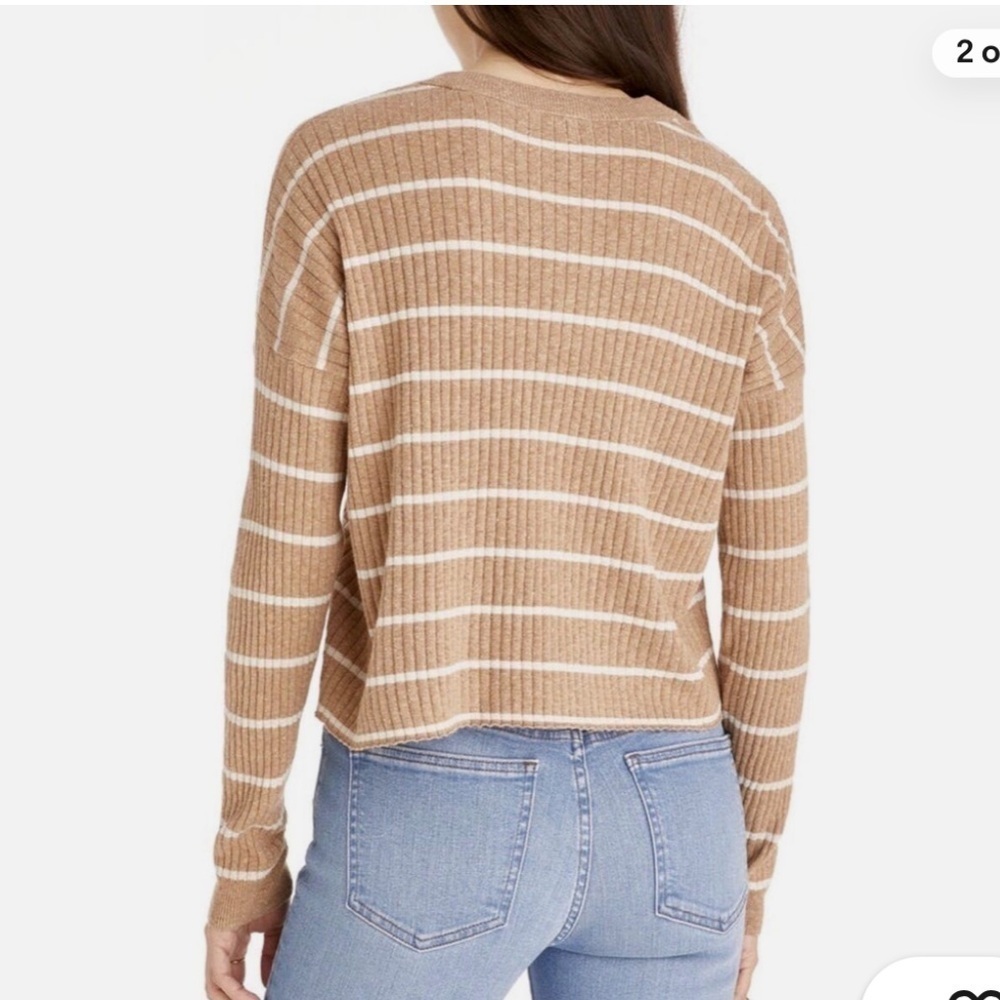 Madewell No Strings Attached Striped Crewneck Swe… - image 4